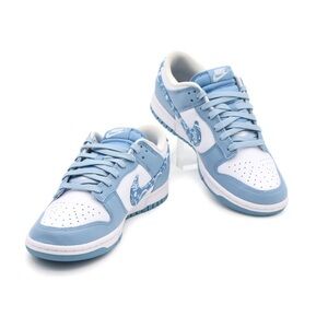 Nike Paisley Blue Low Top Dunks Size W7
